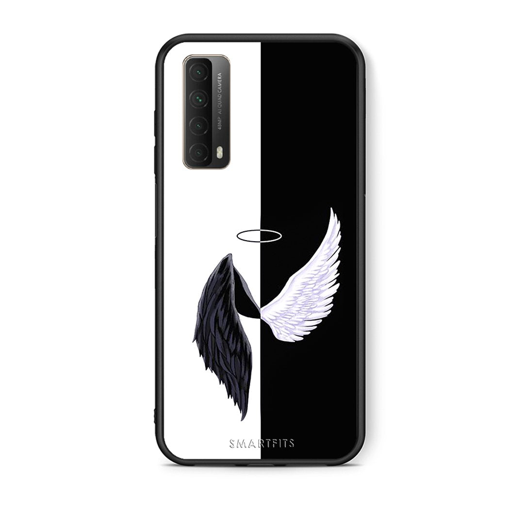 Θήκη Huawei P Smart 2021 Angels Demons από τη Smartfits με σχέδιο στο πίσω μέρος και μαύρο περίβλημα | Huawei P Smart 2021 Angels Demons case with colorful back and black bezels