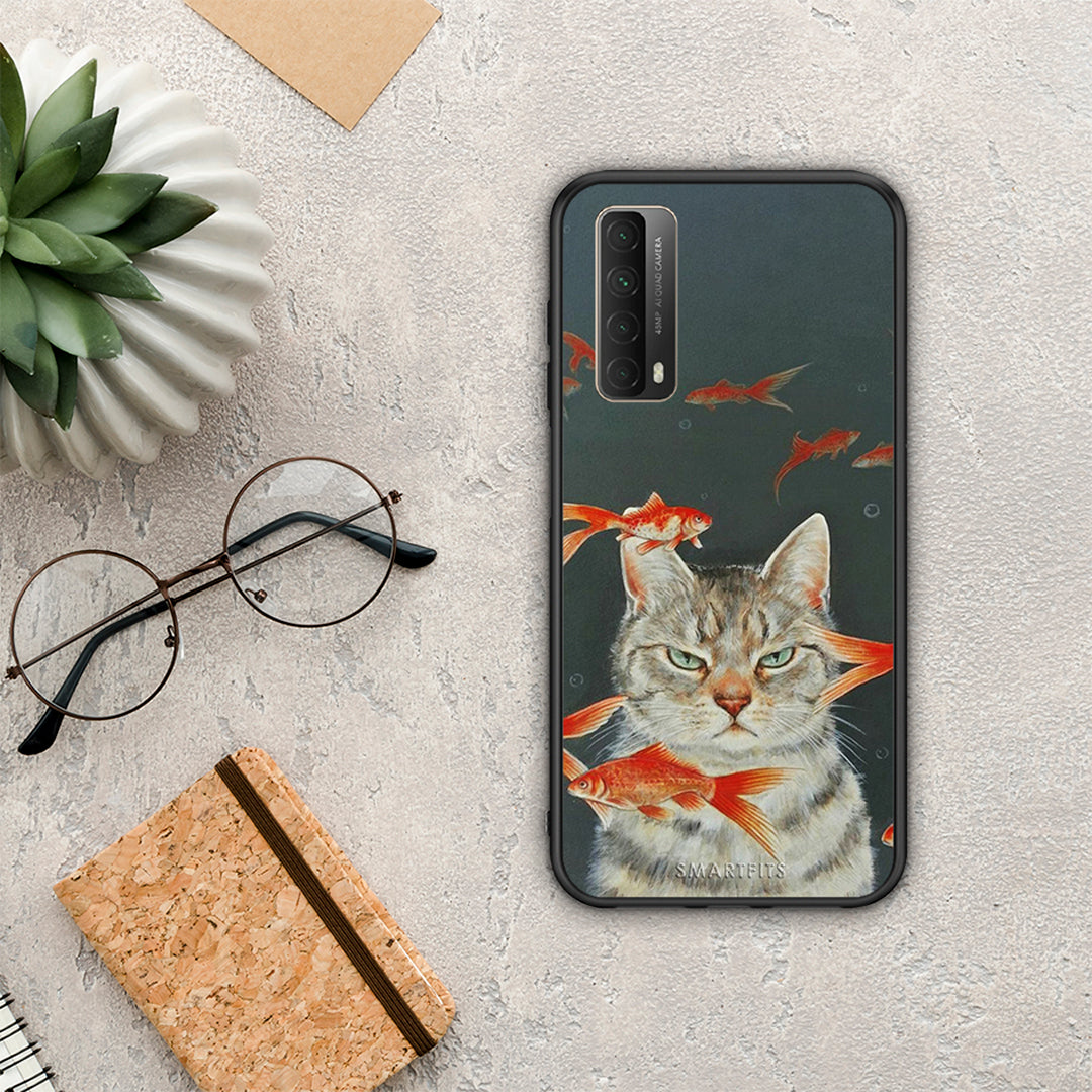 Cat Goldfish - Huawei P Smart 2021 case