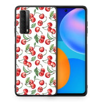 Thumbnail for Θήκη Huawei P Smart 2021 Cherry Summer από τη Smartfits με σχέδιο στο πίσω μέρος και μαύρο περίβλημα | Huawei P Smart 2021 Cherry Summer case with colorful back and black bezels