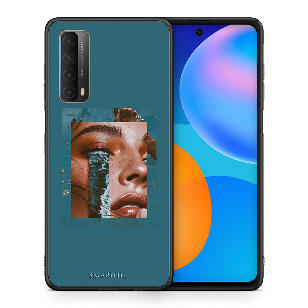 Θήκη Huawei P Smart 2021 Cry An Ocean από τη Smartfits με σχέδιο στο πίσω μέρος και μαύρο περίβλημα | Huawei P Smart 2021 Cry An Ocean case with colorful back and black bezels