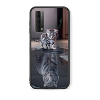 Thumbnail for Θήκη Huawei P Smart 2021 Tiger Cute από τη Smartfits με σχέδιο στο πίσω μέρος και μαύρο περίβλημα | Huawei P Smart 2021 Tiger Cute case with colorful back and black bezels
