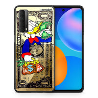 Thumbnail for Θήκη Huawei P Smart 2021 Duck Money από τη Smartfits με σχέδιο στο πίσω μέρος και μαύρο περίβλημα | Huawei P Smart 2021 Duck Money case with colorful back and black bezels