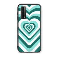 Thumbnail for Θήκη Huawei P Smart 2021 Green Hearts από τη Smartfits με σχέδιο στο πίσω μέρος και μαύρο περίβλημα | Huawei P Smart 2021 Green Hearts case with colorful back and black bezels