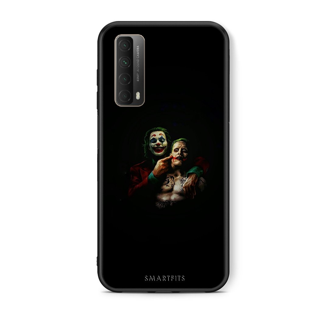 Θήκη Huawei P Smart 2021 Clown Hero από τη Smartfits με σχέδιο στο πίσω μέρος και μαύρο περίβλημα | Huawei P Smart 2021 Clown Hero case with colorful back and black bezels