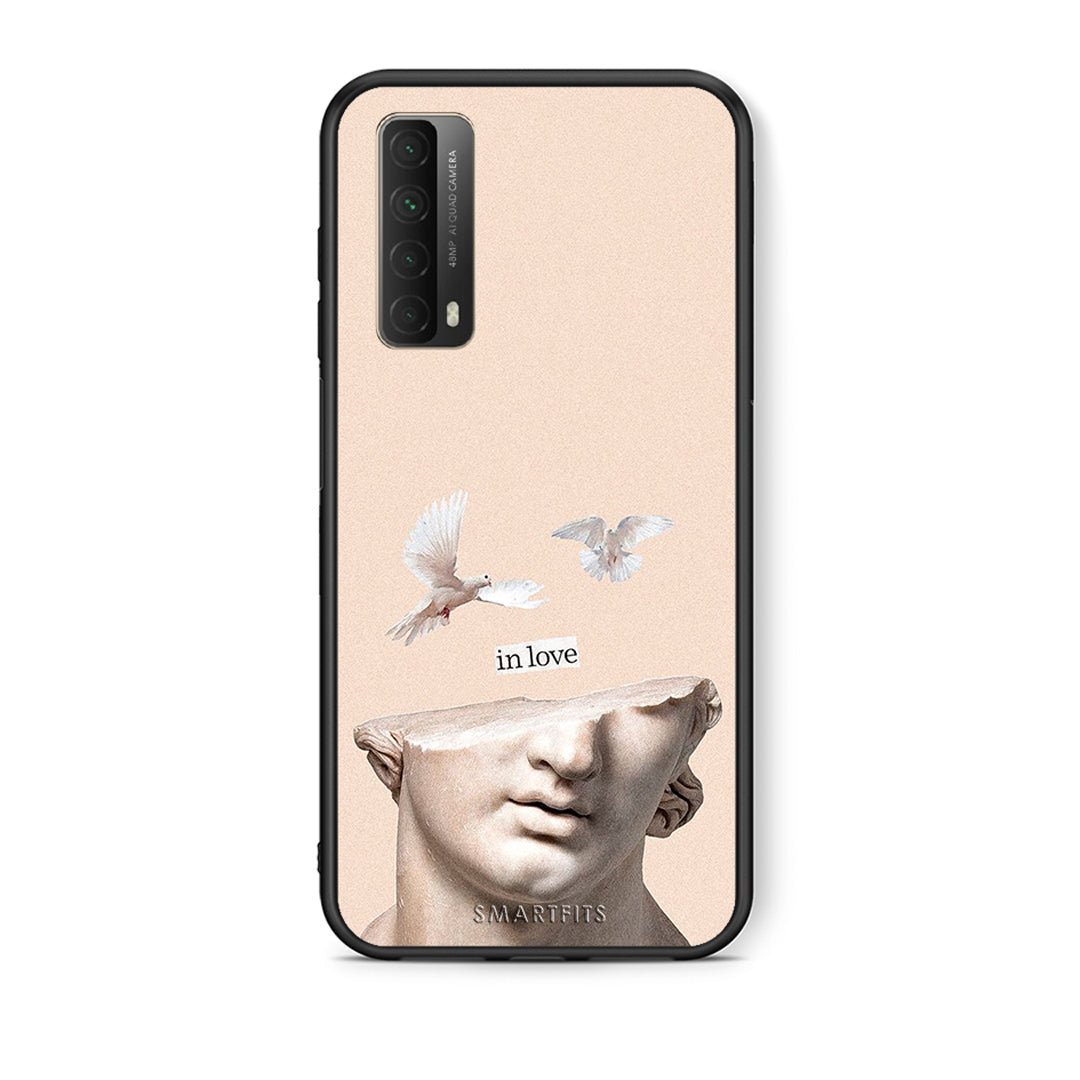 Θήκη Huawei P Smart 2021 In Love από τη Smartfits με σχέδιο στο πίσω μέρος και μαύρο περίβλημα | Huawei P Smart 2021 In Love case with colorful back and black bezels