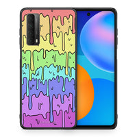 Thumbnail for Θήκη Huawei P Smart 2021 Melting Rainbow από τη Smartfits με σχέδιο στο πίσω μέρος και μαύρο περίβλημα | Huawei P Smart 2021 Melting Rainbow case with colorful back and black bezels