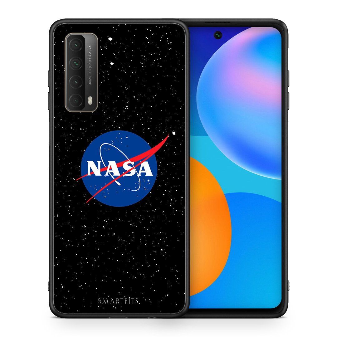 Θήκη Huawei P Smart 2021 NASA PopArt από τη Smartfits με σχέδιο στο πίσω μέρος και μαύρο περίβλημα | Huawei P Smart 2021 NASA PopArt case with colorful back and black bezels