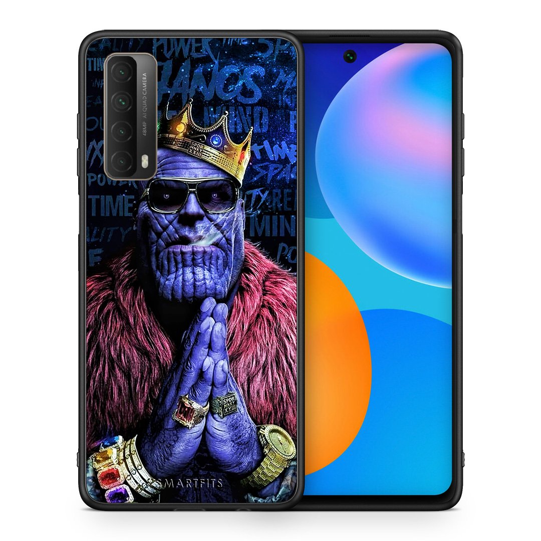 Θήκη Huawei P Smart 2021 Thanos PopArt από τη Smartfits με σχέδιο στο πίσω μέρος και μαύρο περίβλημα | Huawei P Smart 2021 Thanos PopArt case with colorful back and black bezels