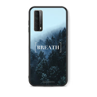 Thumbnail for Θήκη Huawei P Smart 2021 Breath Quote από τη Smartfits με σχέδιο στο πίσω μέρος και μαύρο περίβλημα | Huawei P Smart 2021 Breath Quote case with colorful back and black bezels