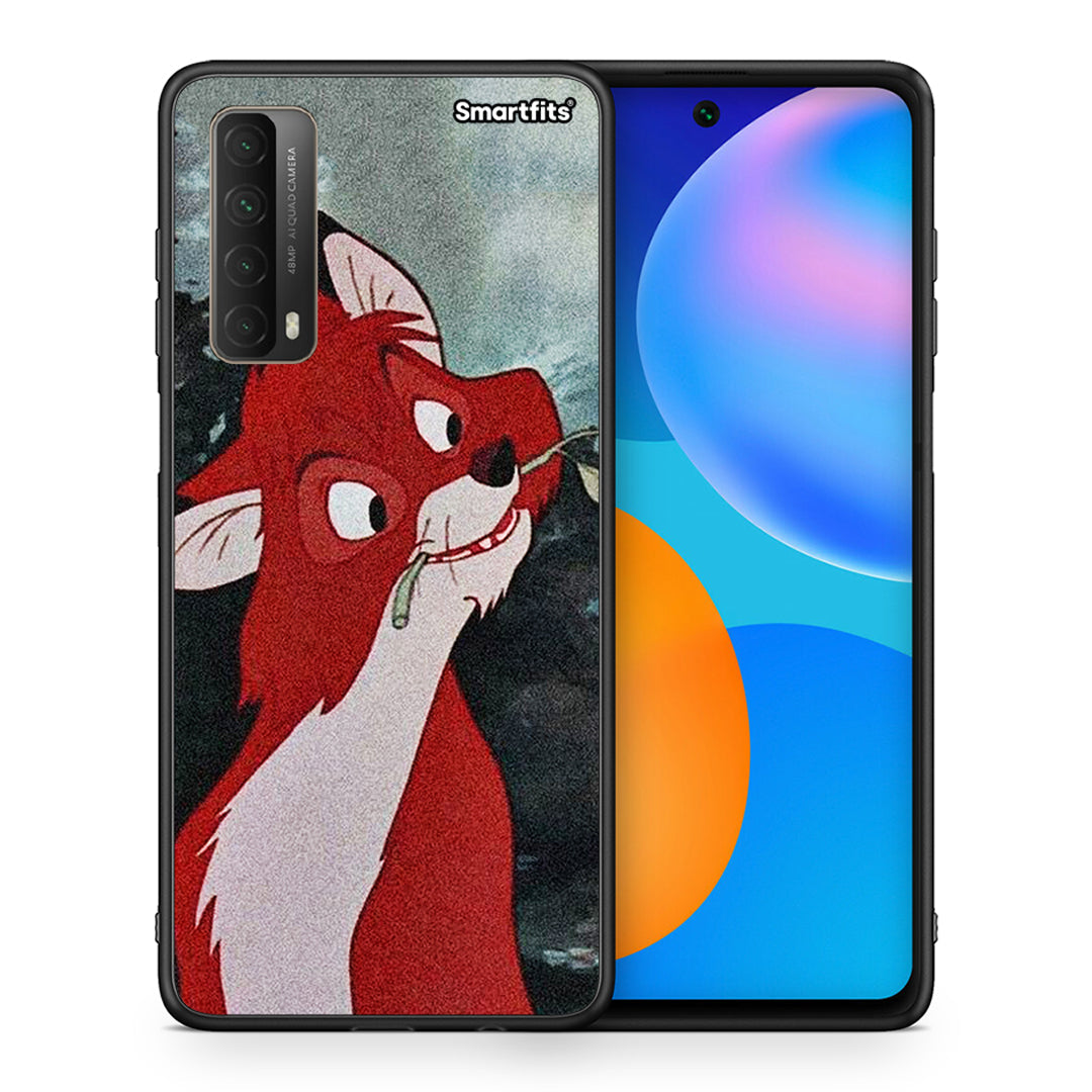 Θήκη Huawei P Smart 2021 Tod And Vixey Love 1 από τη Smartfits με σχέδιο στο πίσω μέρος και μαύρο περίβλημα | Huawei P Smart 2021 Tod And Vixey Love 1 case with colorful back and black bezels