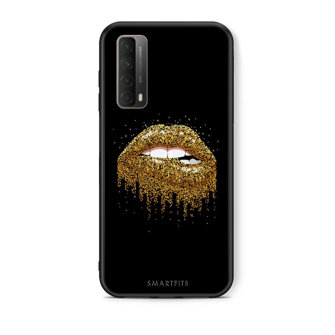 Θήκη Huawei P Smart 2021 Golden Valentine από τη Smartfits με σχέδιο στο πίσω μέρος και μαύρο περίβλημα | Huawei P Smart 2021 Golden Valentine case with colorful back and black bezels