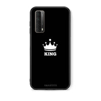 Thumbnail for Θήκη Huawei P Smart 2021 King Valentine από τη Smartfits με σχέδιο στο πίσω μέρος και μαύρο περίβλημα | Huawei P Smart 2021 King Valentine case with colorful back and black bezels