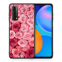 Thumbnail for Θήκη Huawei P Smart 2021 RoseGarden Valentine από τη Smartfits με σχέδιο στο πίσω μέρος και μαύρο περίβλημα | Huawei P Smart 2021 RoseGarden Valentine case with colorful back and black bezels