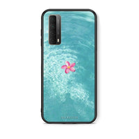 Thumbnail for Θήκη Huawei P Smart 2021 Water Flower από τη Smartfits με σχέδιο στο πίσω μέρος και μαύρο περίβλημα | Huawei P Smart 2021 Water Flower case with colorful back and black bezels