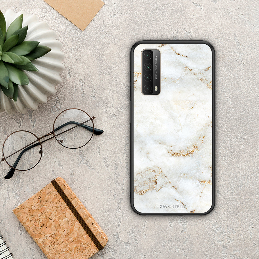 White Gold Marble - Huawei P Smart 2021 case