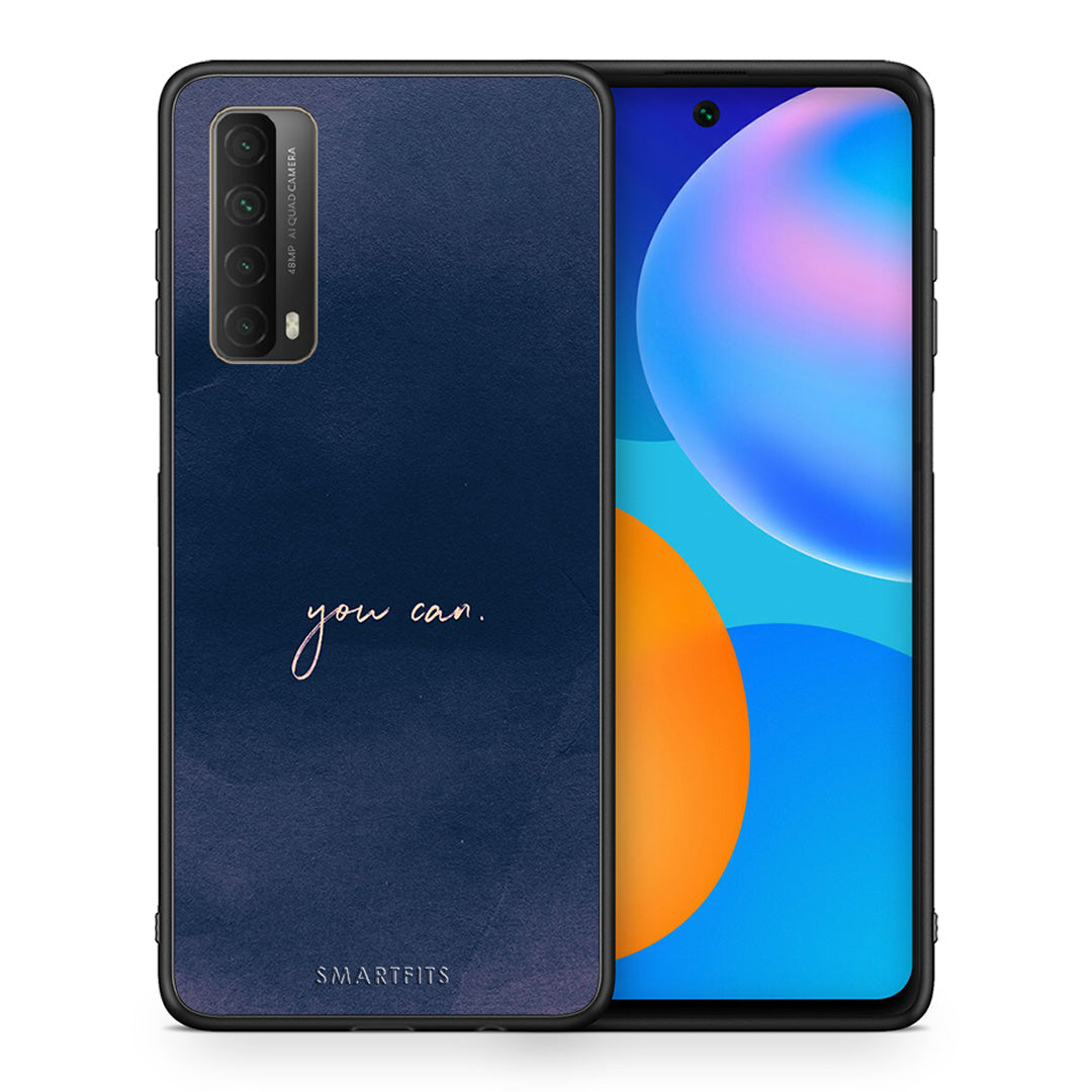 Θήκη Huawei P Smart 2021 You Can από τη Smartfits με σχέδιο στο πίσω μέρος και μαύρο περίβλημα | Huawei P Smart 2021 You Can case with colorful back and black bezels