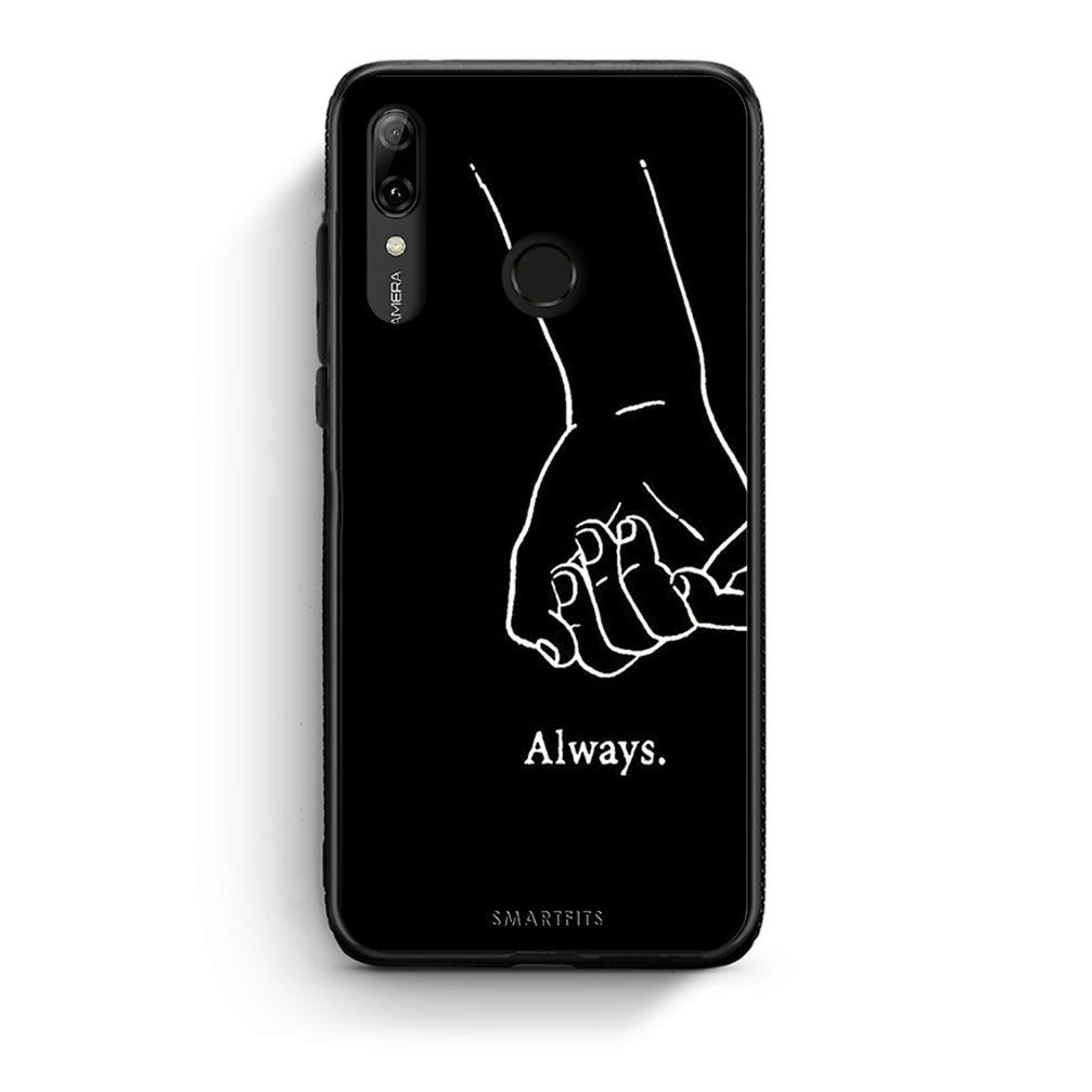 Huawei P Smart 2019 Always & Forever 1 Θήκη Αγίου Βαλεντίνου από τη Smartfits με σχέδιο στο πίσω μέρος και μαύρο περίβλημα | Smartphone case with colorful back and black bezels by Smartfits