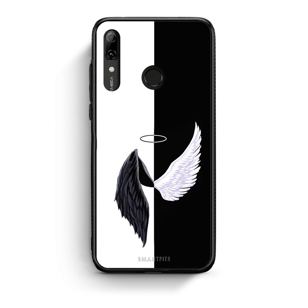 Huawei P Smart 2019 Angels Demons θήκη από τη Smartfits με σχέδιο στο πίσω μέρος και μαύρο περίβλημα | Smartphone case with colorful back and black bezels by Smartfits