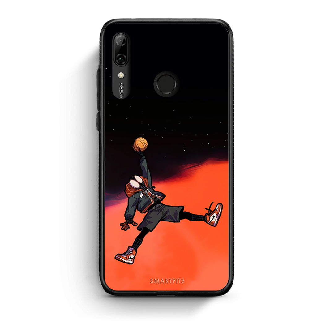 Huawei P Smart 2019 Basketball Hero θήκη από τη Smartfits με σχέδιο στο πίσω μέρος και μαύρο περίβλημα | Smartphone case with colorful back and black bezels by Smartfits