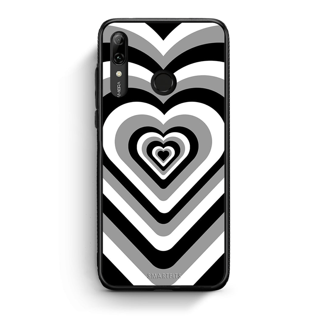 Huawei P Smart 2019 Black Hearts θήκη από τη Smartfits με σχέδιο στο πίσω μέρος και μαύρο περίβλημα | Smartphone case with colorful back and black bezels by Smartfits