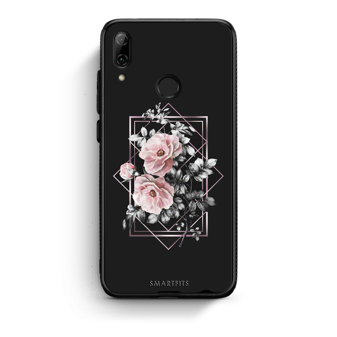 4 - Huawei P Smart 2019 Frame Flower case, cover, bumper