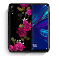 Thumbnail for Θήκη Huawei P Smart 2019 Red Roses Flower από τη Smartfits με σχέδιο στο πίσω μέρος και μαύρο περίβλημα | Huawei P Smart 2019 Red Roses Flower case with colorful back and black bezels