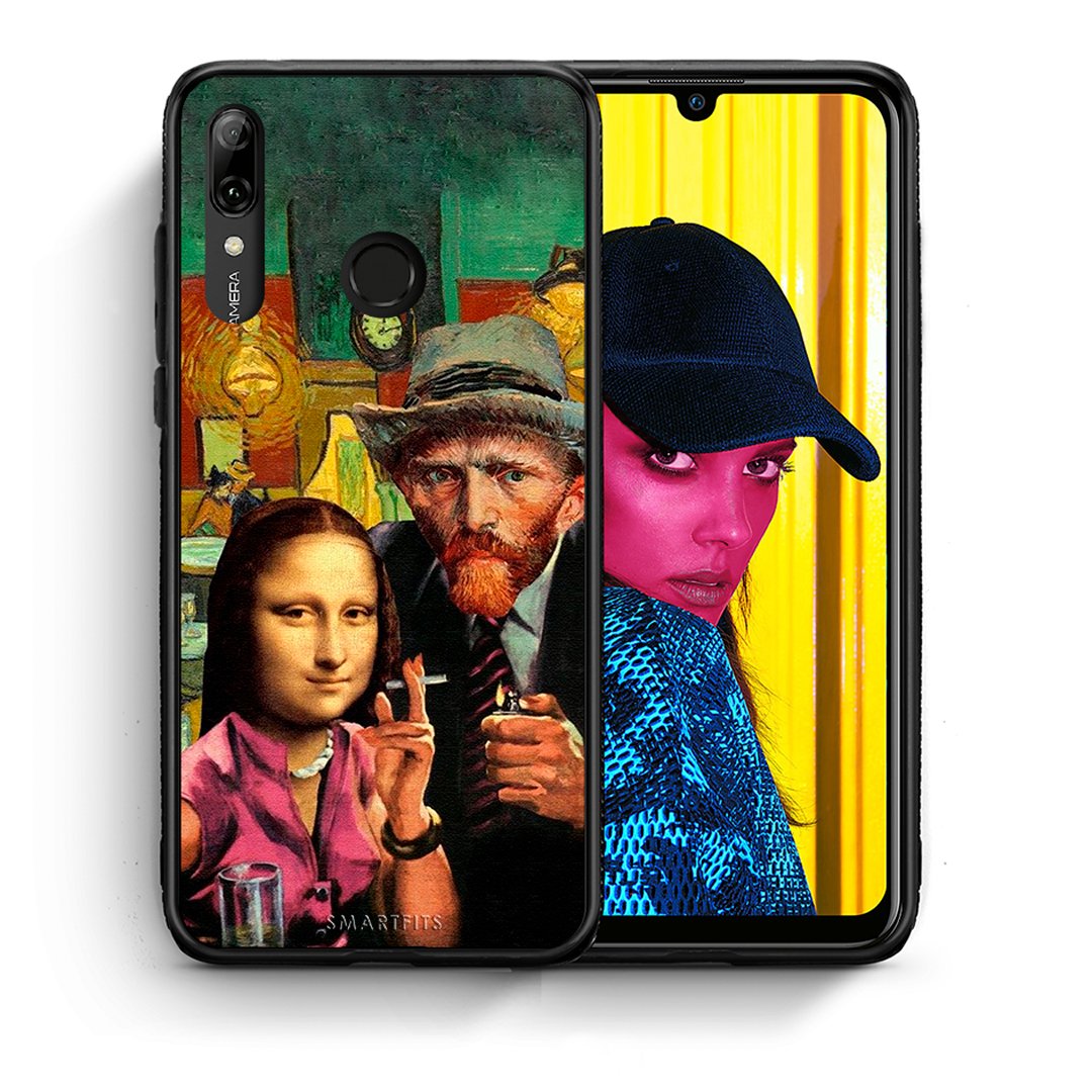 Θήκη Huawei P Smart 2019 Funny Art από τη Smartfits με σχέδιο στο πίσω μέρος και μαύρο περίβλημα | Huawei P Smart 2019 Funny Art case with colorful back and black bezels