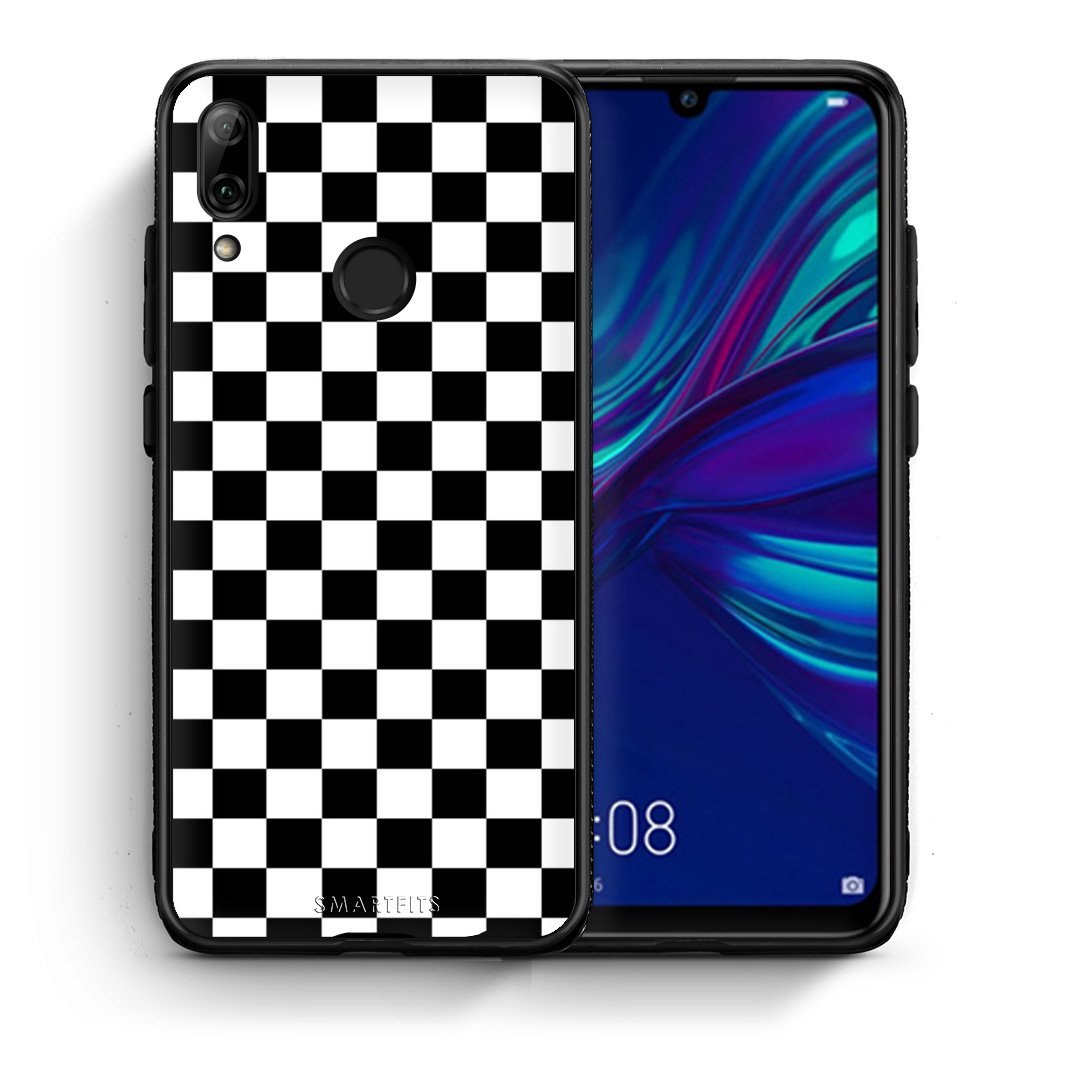 Θήκη Huawei P Smart 2019 Squares Geometric από τη Smartfits με σχέδιο στο πίσω μέρος και μαύρο περίβλημα | Huawei P Smart 2019 Squares Geometric case with colorful back and black bezels