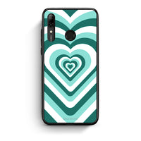 Thumbnail for Huawei P Smart 2019 Green Hearts θήκη από τη Smartfits με σχέδιο στο πίσω μέρος και μαύρο περίβλημα | Smartphone case with colorful back and black bezels by Smartfits