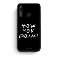 Thumbnail for Huawei P Smart 2019 How You Doin θήκη από τη Smartfits με σχέδιο στο πίσω μέρος και μαύρο περίβλημα | Smartphone case with colorful back and black bezels by Smartfits
