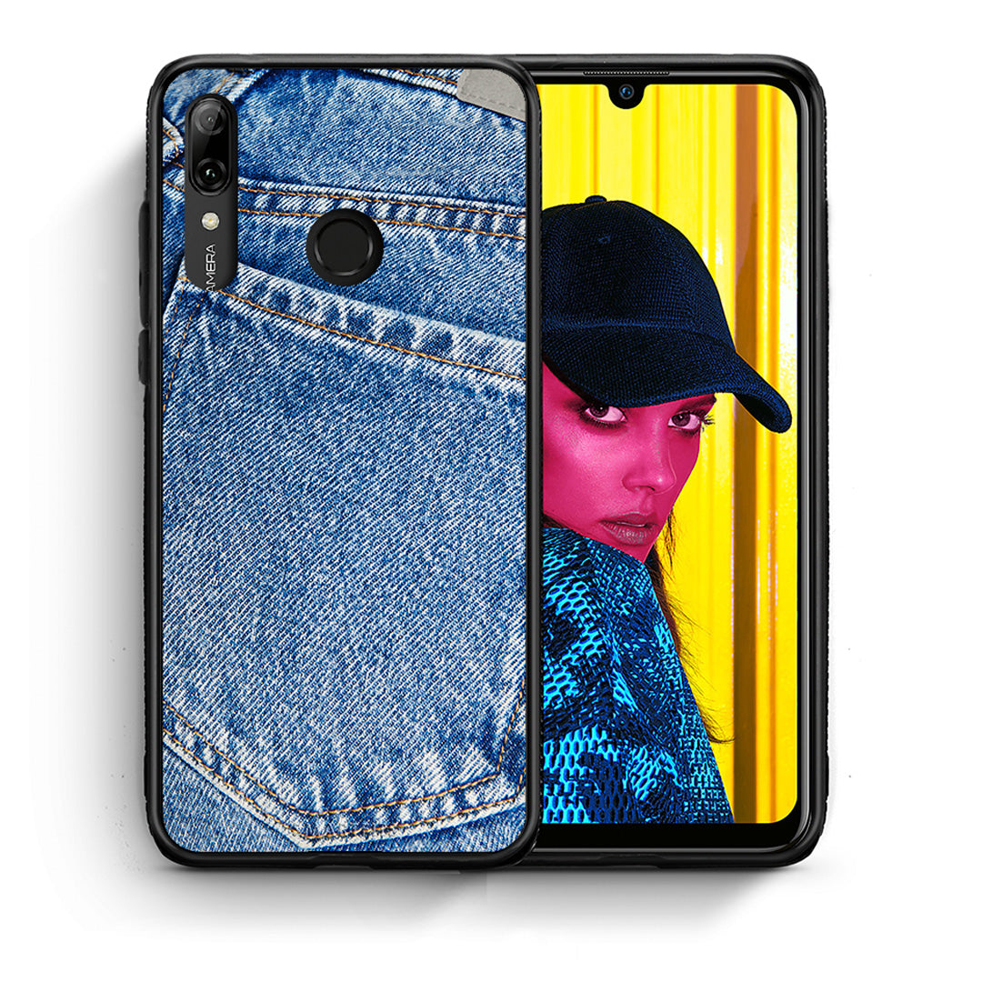 Θήκη Huawei P Smart 2019 Jeans Pocket από τη Smartfits με σχέδιο στο πίσω μέρος και μαύρο περίβλημα | Huawei P Smart 2019 Jeans Pocket case with colorful back and black bezels