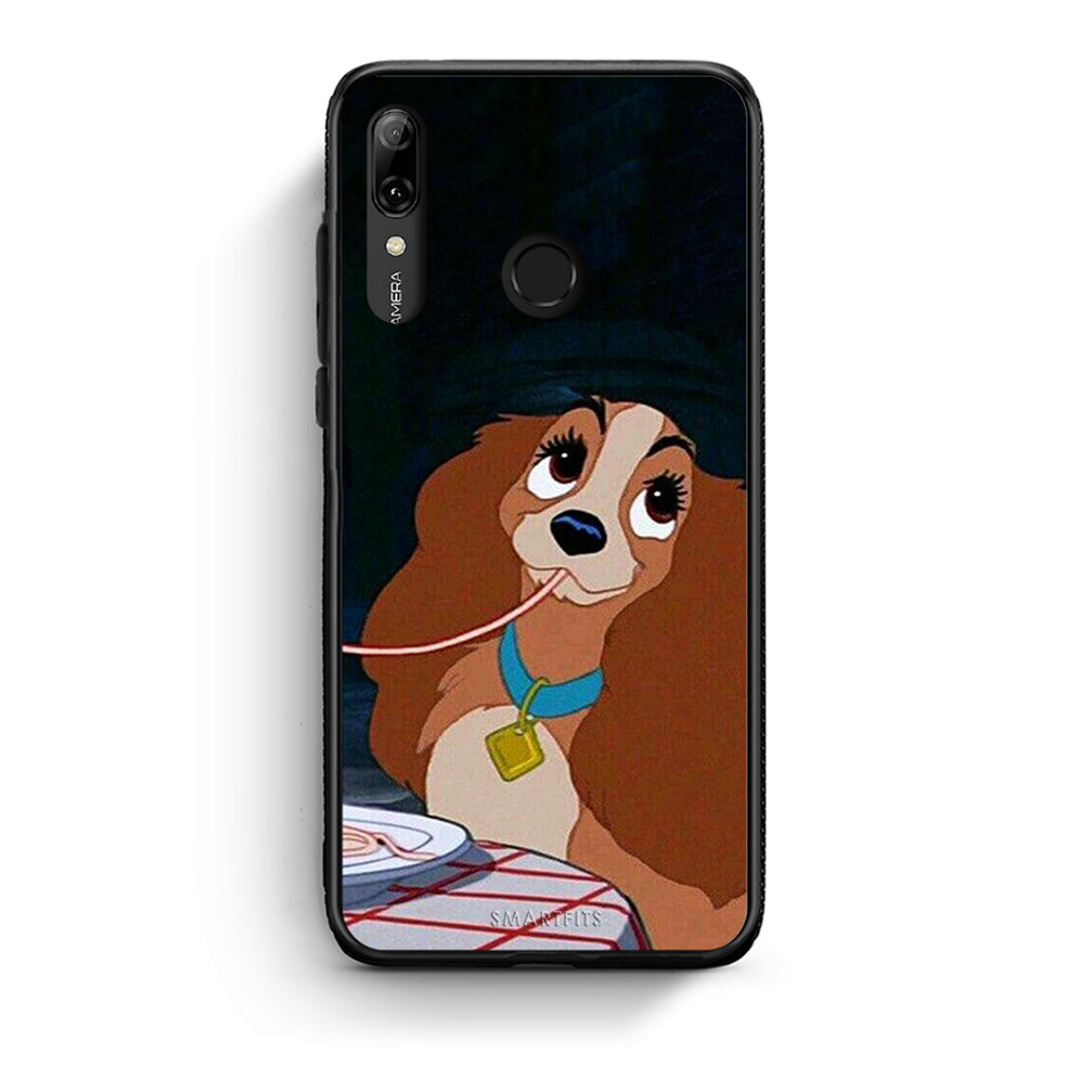 Huawei P Smart 2019 Lady And Tramp 2 Θήκη Αγίου Βαλεντίνου από τη Smartfits με σχέδιο στο πίσω μέρος και μαύρο περίβλημα | Smartphone case with colorful back and black bezels by Smartfits