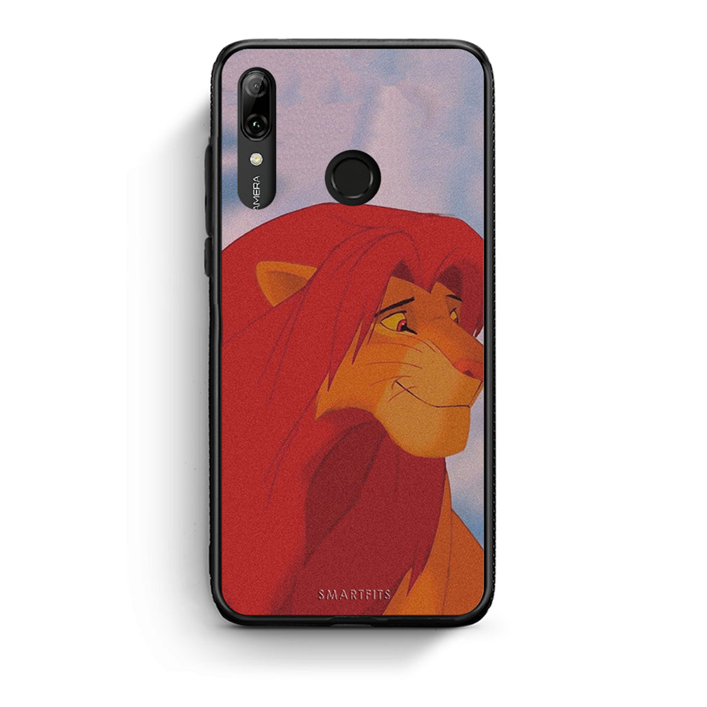 Huawei P Smart 2019 Lion Love 1 Θήκη Αγίου Βαλεντίνου από τη Smartfits με σχέδιο στο πίσω μέρος και μαύρο περίβλημα | Smartphone case with colorful back and black bezels by Smartfits