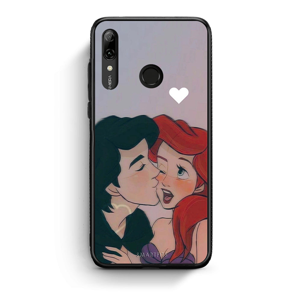 Huawei P Smart 2019 Mermaid Love Θήκη Αγίου Βαλεντίνου από τη Smartfits με σχέδιο στο πίσω μέρος και μαύρο περίβλημα | Smartphone case with colorful back and black bezels by Smartfits