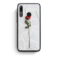 Thumbnail for Huawei P Smart 2019 Red Rose θήκη από τη Smartfits με σχέδιο στο πίσω μέρος και μαύρο περίβλημα | Smartphone case with colorful back and black bezels by Smartfits