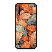 Thumbnail for Huawei P Smart S Autumn Leaves Θήκη από τη Smartfits με σχέδιο στο πίσω μέρος και μαύρο περίβλημα | Smartphone case with colorful back and black bezels by Smartfits