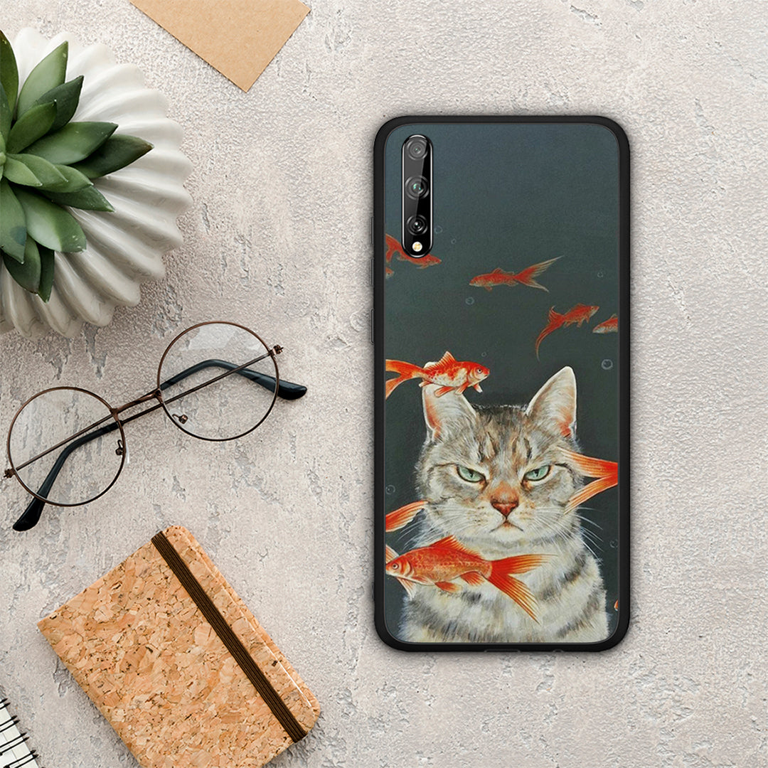 Cat Goldfish - Huawei P Smart S case