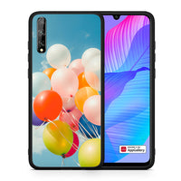 Thumbnail for Θήκη Huawei P Smart S Colorful Balloons από τη Smartfits με σχέδιο στο πίσω μέρος και μαύρο περίβλημα | Huawei P Smart S Colorful Balloons case with colorful back and black bezels