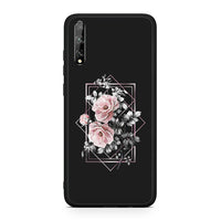 Thumbnail for Huawei P Smart S Frame Flower θήκη από τη Smartfits με σχέδιο στο πίσω μέρος και μαύρο περίβλημα | Smartphone case with colorful back and black bezels by Smartfits