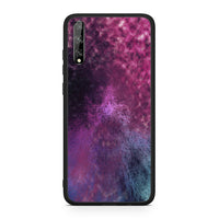 Thumbnail for Huawei P Smart S Aurora Galaxy θήκη από τη Smartfits με σχέδιο στο πίσω μέρος και μαύρο περίβλημα | Smartphone case with colorful back and black bezels by Smartfits