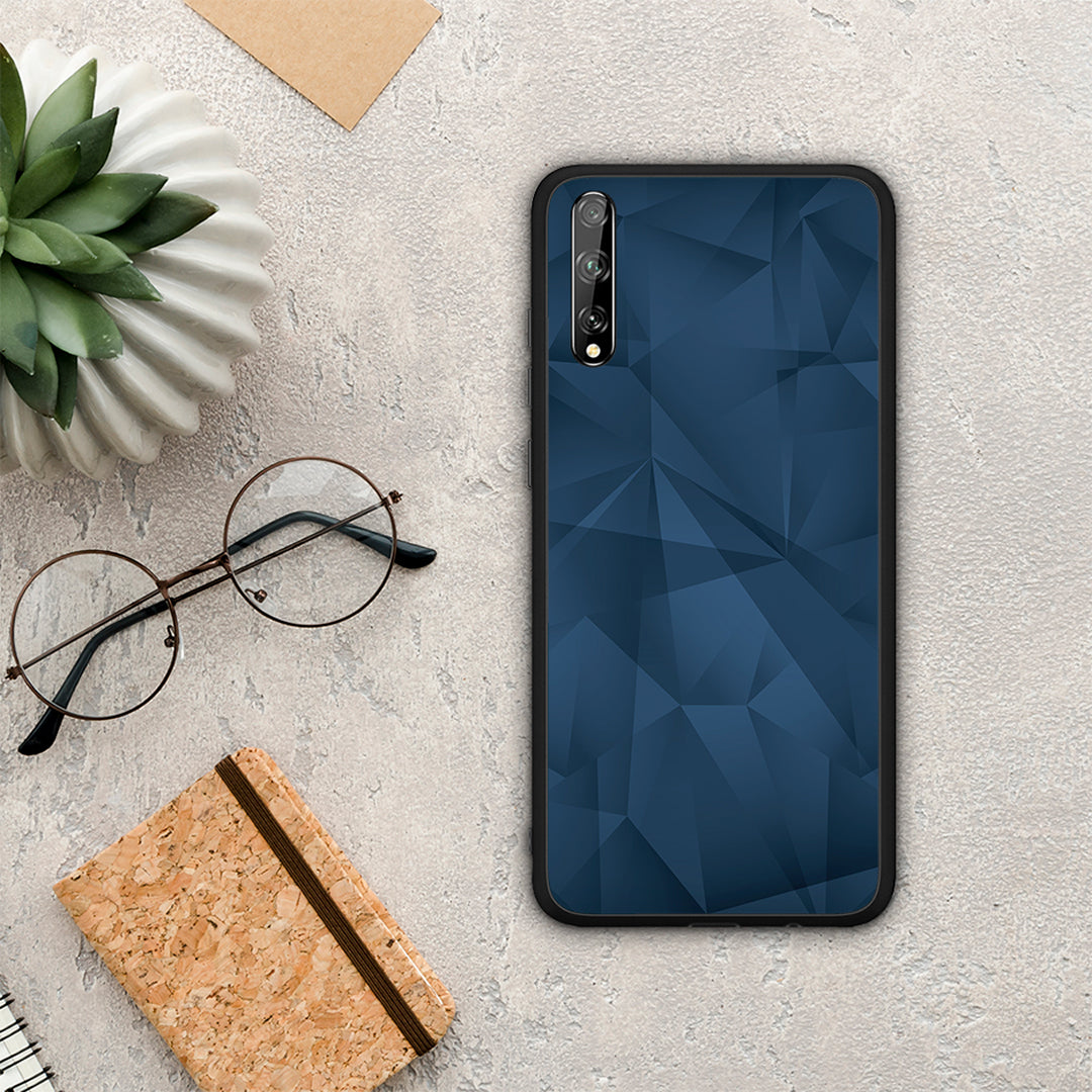 Geometric Blue Abstract - Huawei P Smart S case