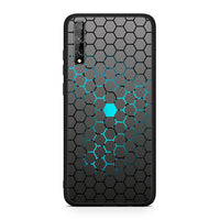Thumbnail for Huawei P Smart S Hexagonal Geometric θήκη από τη Smartfits με σχέδιο στο πίσω μέρος και μαύρο περίβλημα | Smartphone case with colorful back and black bezels by Smartfits