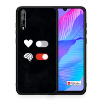 Thumbnail for Θήκη Αγίου Βαλεντίνου Huawei P Smart S Heart Vs Brain από τη Smartfits με σχέδιο στο πίσω μέρος και μαύρο περίβλημα | Huawei P Smart S Heart Vs Brain case with colorful back and black bezels