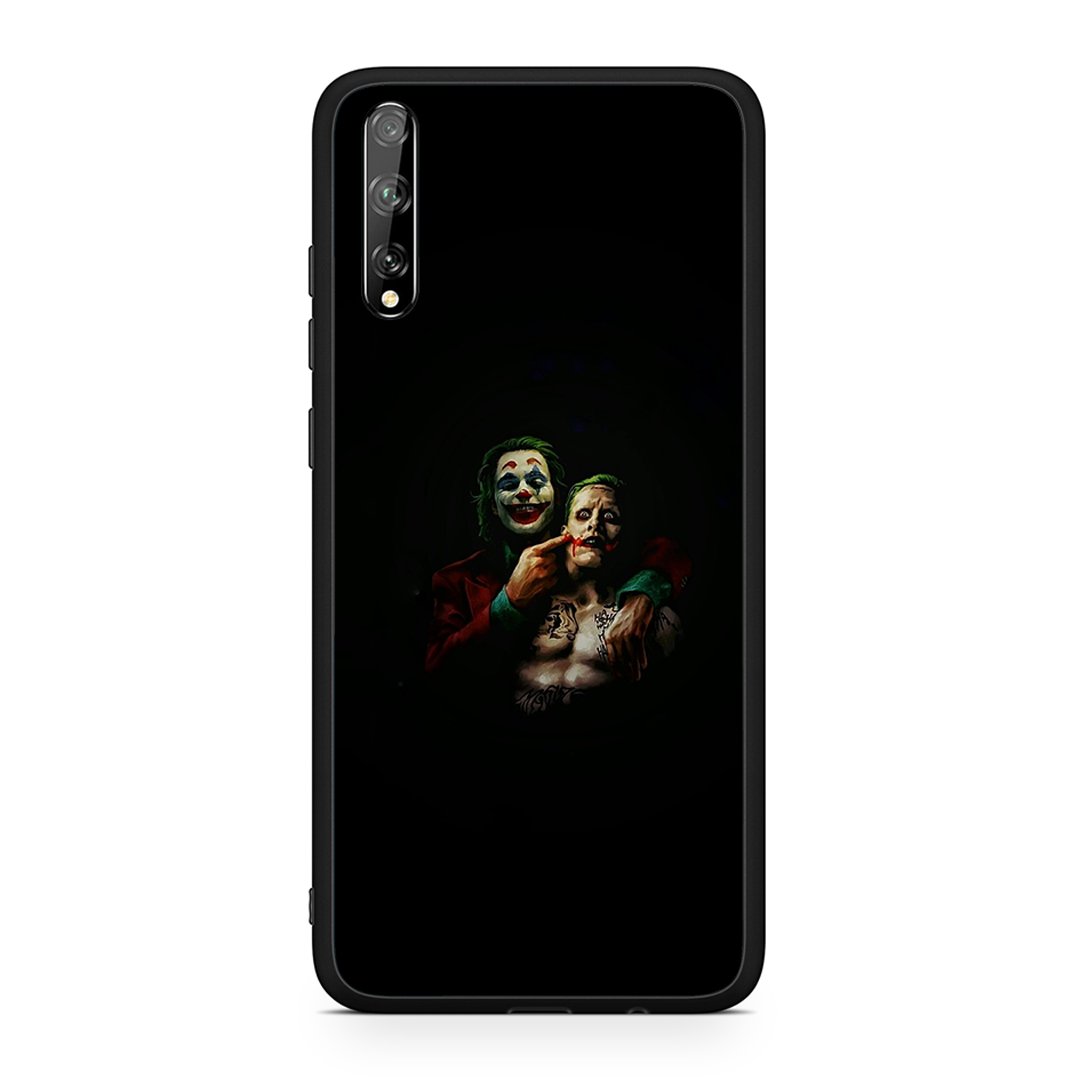 Huawei P Smart S Clown Hero θήκη από τη Smartfits με σχέδιο στο πίσω μέρος και μαύρο περίβλημα | Smartphone case with colorful back and black bezels by Smartfits