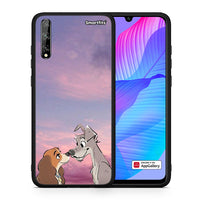 Thumbnail for Θήκη Huawei P Smart S Lady And Tramp από τη Smartfits με σχέδιο στο πίσω μέρος και μαύρο περίβλημα | Huawei P Smart S Lady And Tramp case with colorful back and black bezels