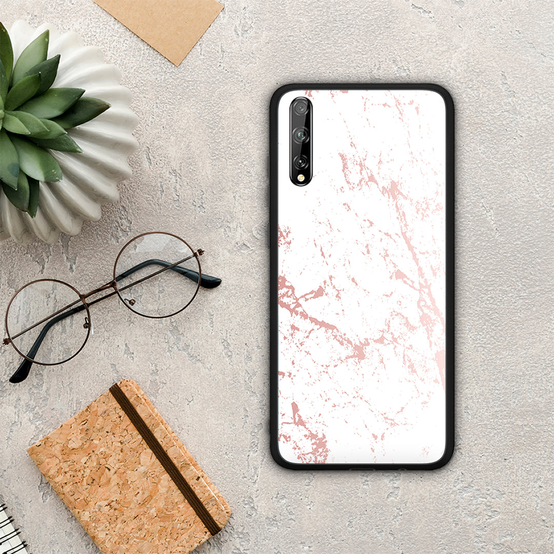Marble Pink Splash - Huawei P Smart S case