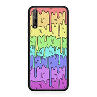 Thumbnail for Huawei P Smart S Melting Rainbow θήκη από τη Smartfits με σχέδιο στο πίσω μέρος και μαύρο περίβλημα | Smartphone case with colorful back and black bezels by Smartfits