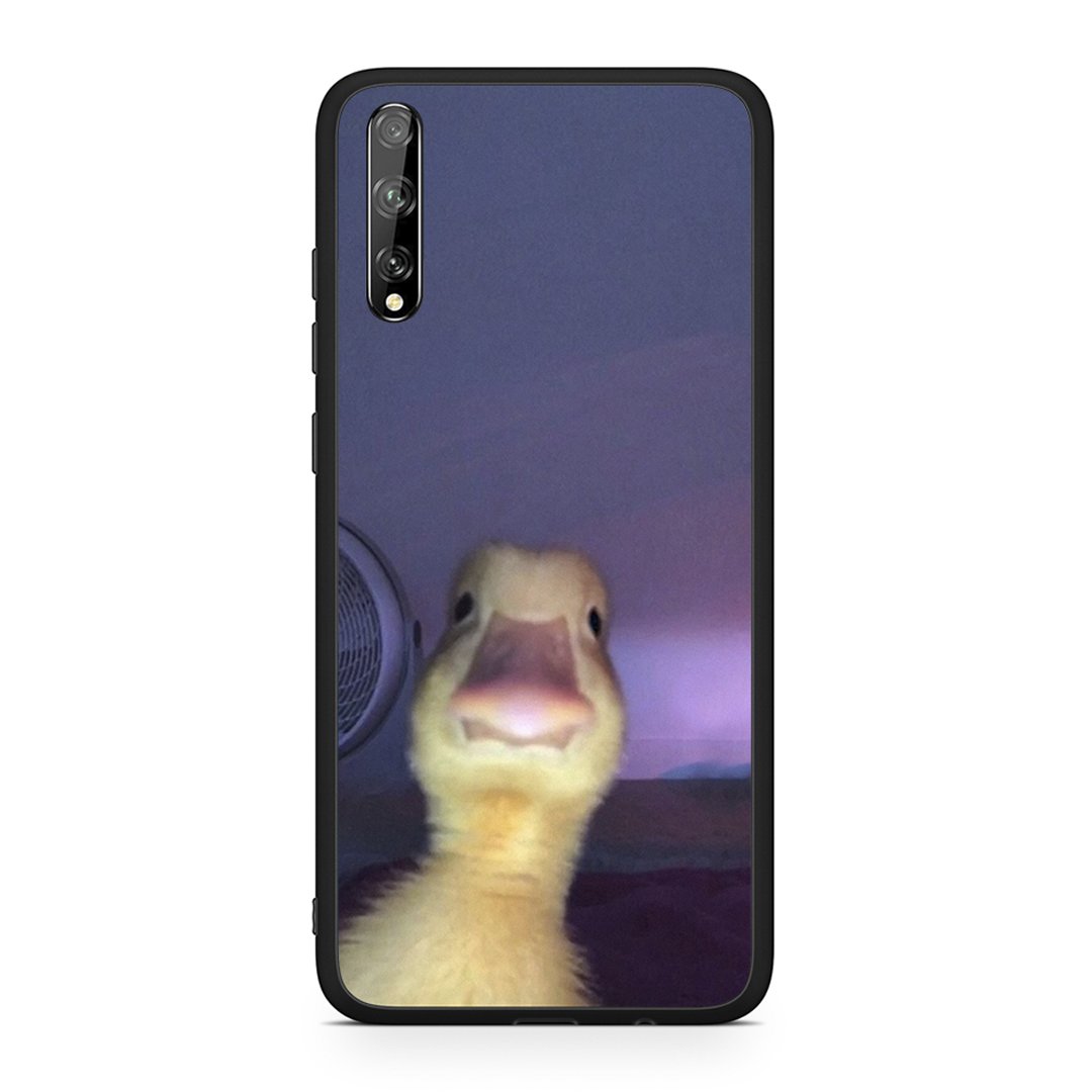 Huawei P Smart S Meme Duck θήκη από τη Smartfits με σχέδιο στο πίσω μέρος και μαύρο περίβλημα | Smartphone case with colorful back and black bezels by Smartfits