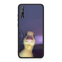 Thumbnail for Huawei P Smart S Meme Duck θήκη από τη Smartfits με σχέδιο στο πίσω μέρος και μαύρο περίβλημα | Smartphone case with colorful back and black bezels by Smartfits