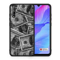 Thumbnail for Θήκη Huawei P Smart S Money Dollars από τη Smartfits με σχέδιο στο πίσω μέρος και μαύρο περίβλημα | Huawei P Smart S Money Dollars case with colorful back and black bezels